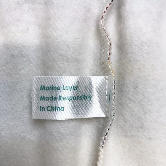 Marine Layer White Joggers with Multicolor Stripes - Picture 5 of 8